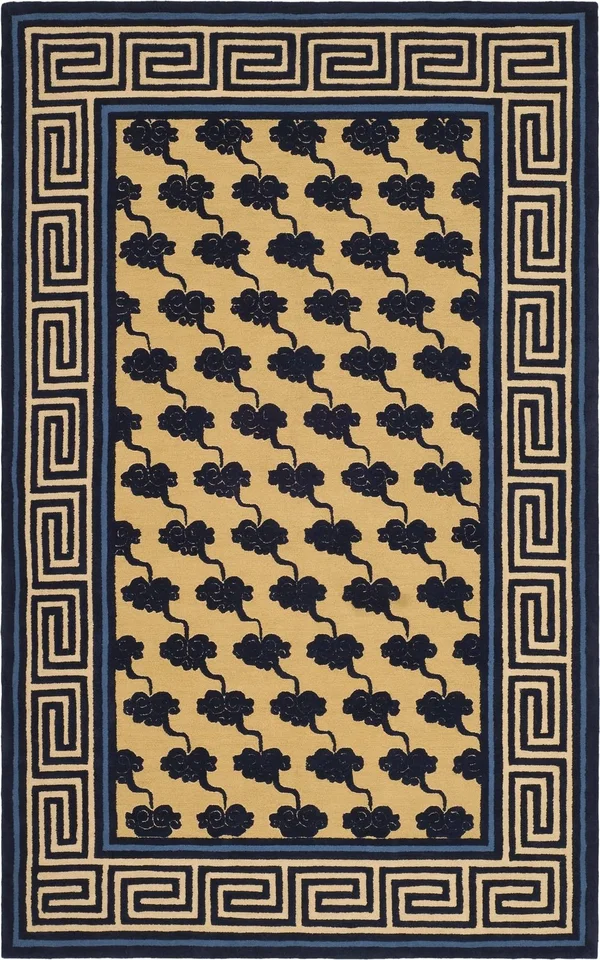 Safavieh Newport NPT428A 3&9x22 x 5&9x22 Beige, Blue Area Rug