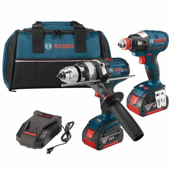 Bosch CLPK224-181 18V 2-Tool Kit 1/2 inch Hammer Drill & Impact Driver