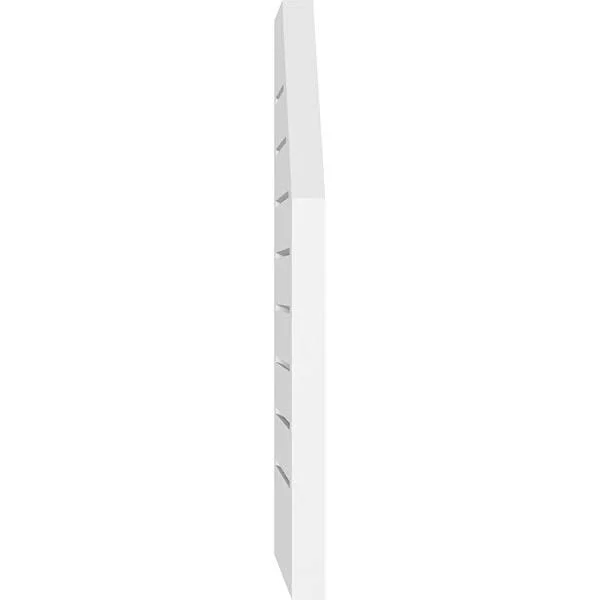 Ekena Millwork GVPOL20X2402SF 20x22W x 24x22H Octagonal Surface Mount PVC Gable Vent: Functional, w/ 2x22W x 1-1/2x22P Brickmoul