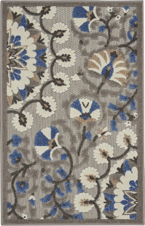 Nourison Aloha ALH20 Area Rug, Red/Multi, 7& x 10&