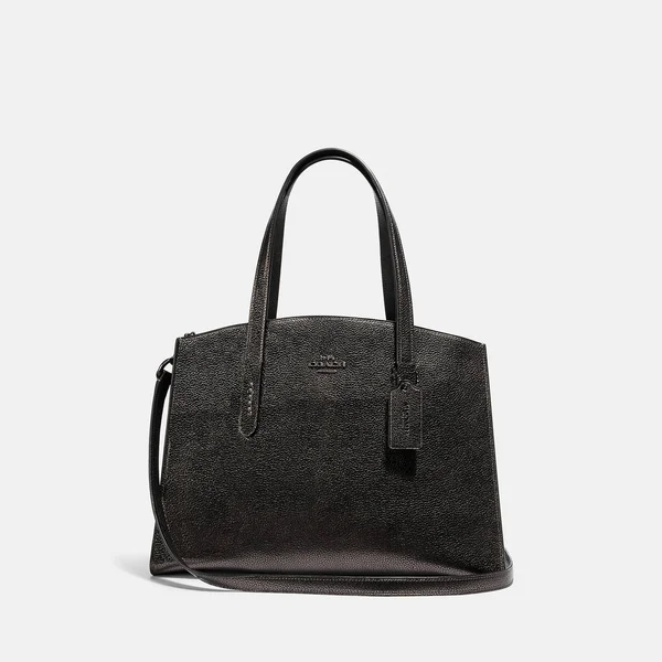 Coach Women's Metallic Leather Charlie Carryall