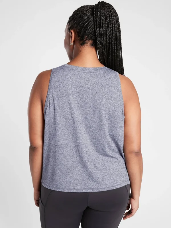 Athleta Women's Uptempo Tank Bright White/ Medieval Violet Size S