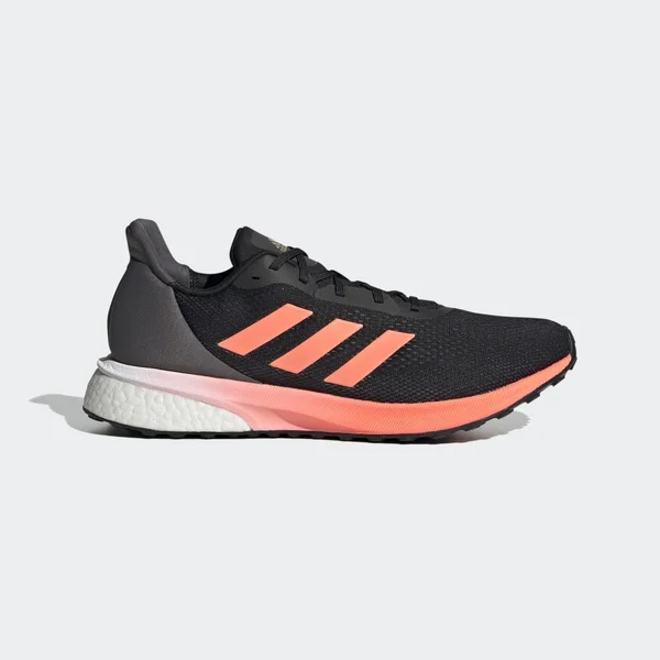 Adidas Astrarun Shoes - Men's - Core Black - Signal Coral, Grey Five - 10
