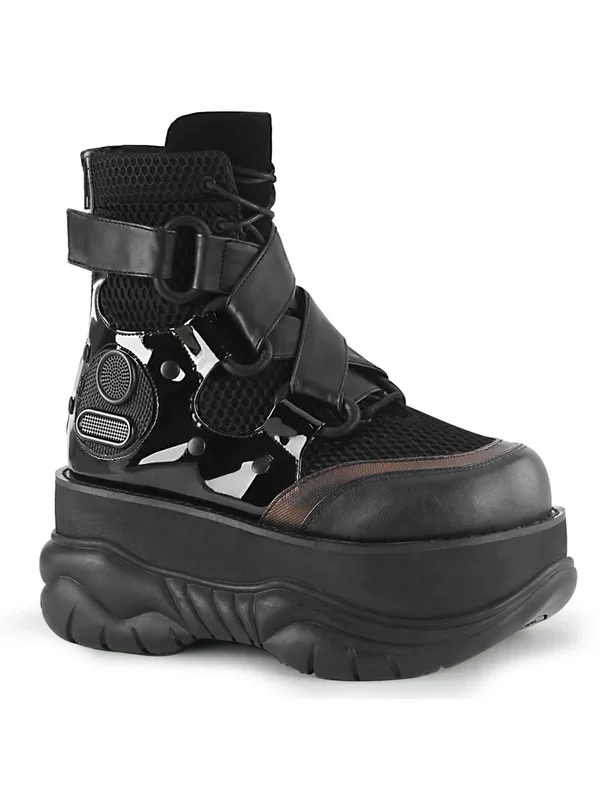 Demonia - Unisex NEPTUNE-126 Boots Black Vegan, Size-10