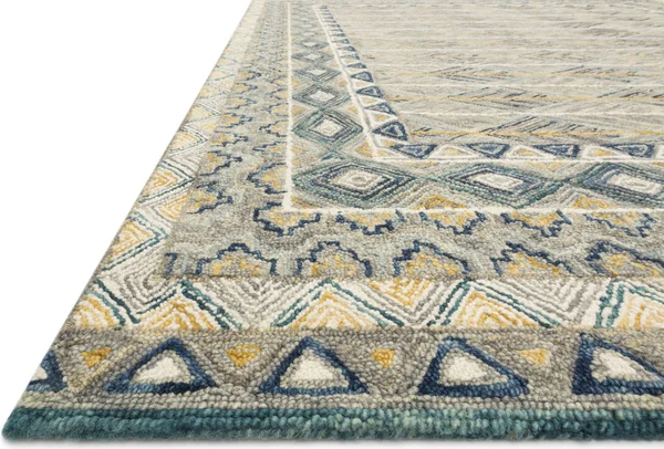 Loloi Priti PRT-02 2&6x22 x 9&9x22 Grey, Lagoon Rug
