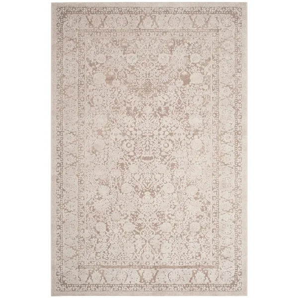 Safavieh Reflection RFT663C 6&7x22 x 6&7x22 Square Light Grey - Cream Area Rug