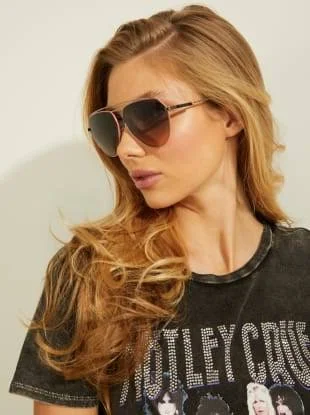 Guess GU7783 Sunglasses - 08b Shiny Gunmetal - Gradient Smoke