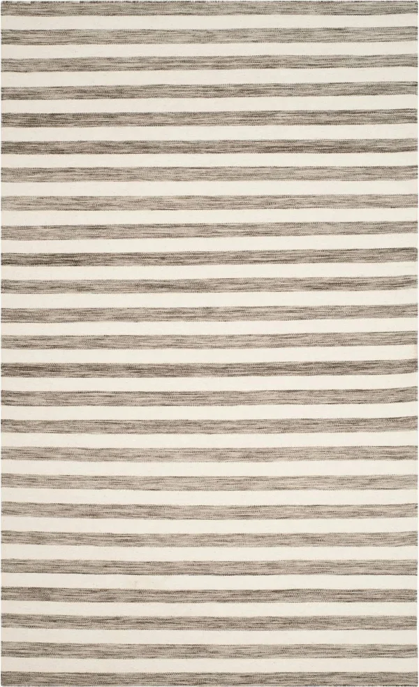 Safavieh Dhurries Brown - Ivory Area Rug; Square 6&
