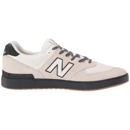 New Balance Numeric AM574 White/Black, Men's, Size: 6