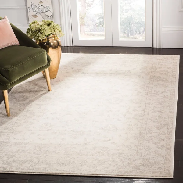 Safavieh CNG621C Carnegie Cream, Light Grey Area Rug - 9& x 12&