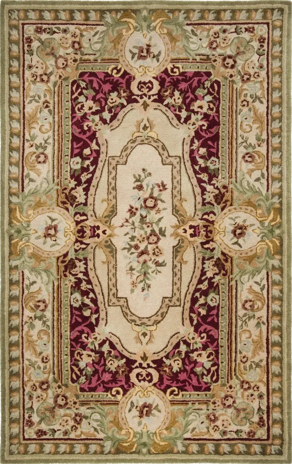 Safavieh Savonnerie SAV114Q 2&6x22 x 8&0x22 Runner Red, Ivory Area Rug