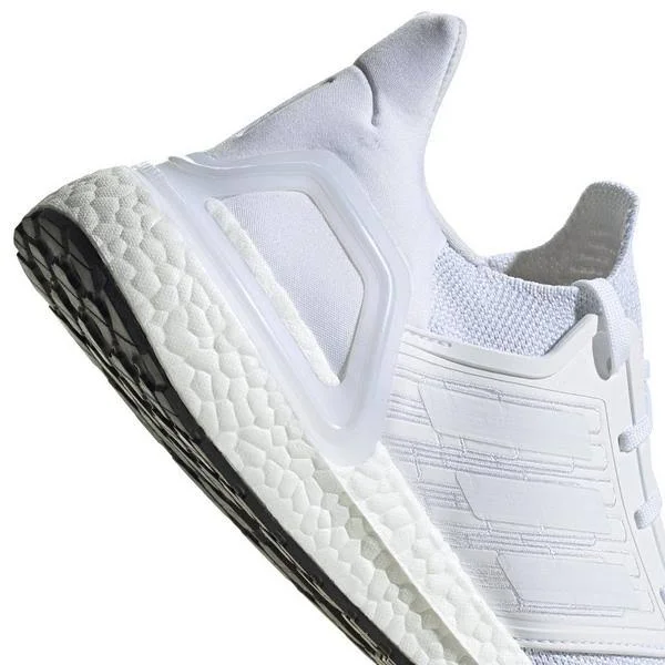 Men's Ultraboost 20 Running Shoes in White Size 10.0 - Knit by Adidas