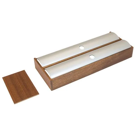 Hafele Fineline Refillable Roll Wrap Holder Drawer Organizer - Finish Birch