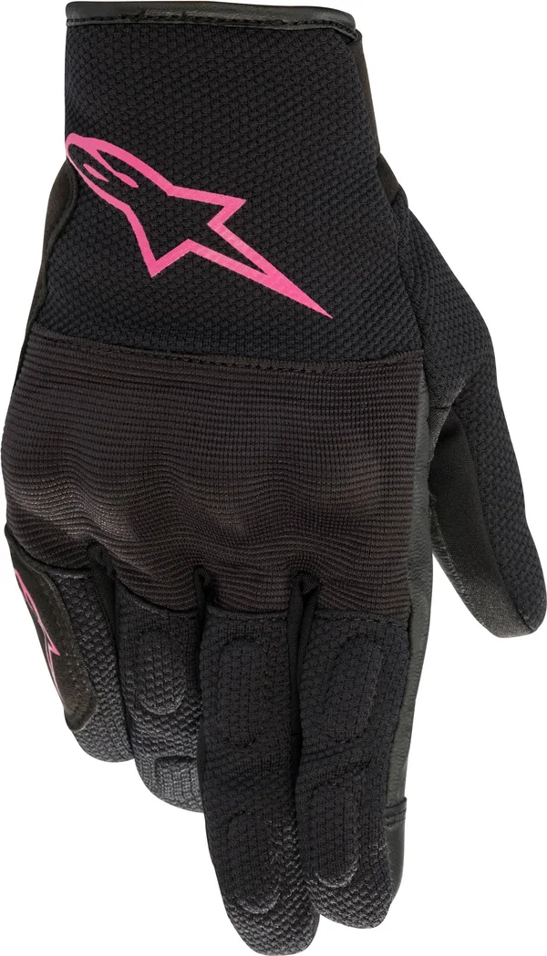 Alpinestars Stella S-Max Drystar Womens Gloves (Large, Black/Pink)