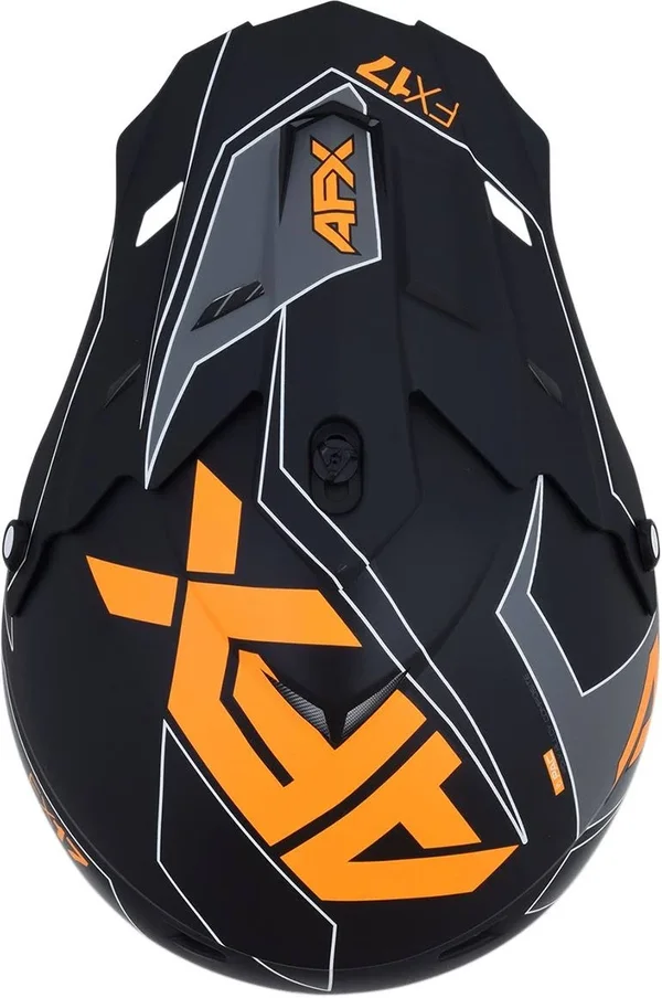 AFX FX-17 Graphics Helmet (Small, Black/Orange)