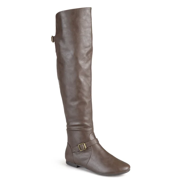 Journee Collection Loft Women's Knee-High Riding Boots - Chestnut - 8