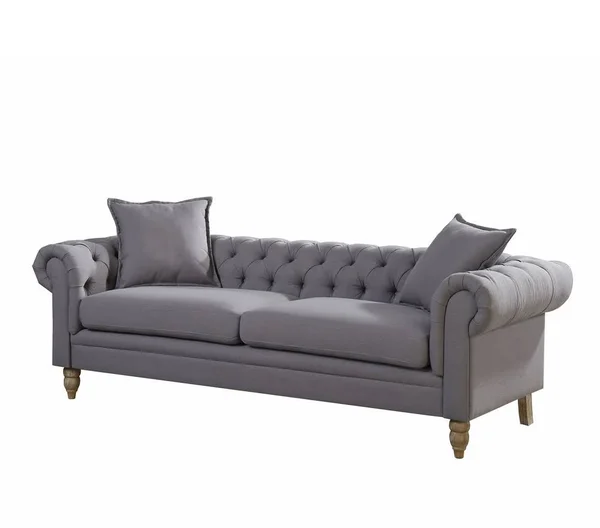 AC Pacific Juliet Chesterfield Sofa; Grey