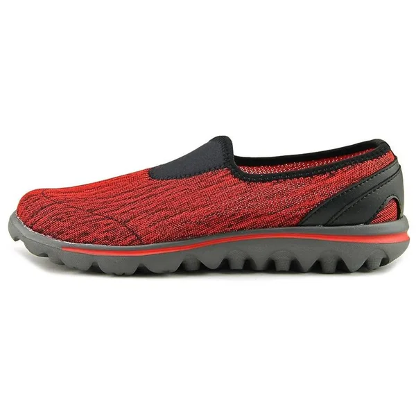 Women's Propet TravelActiv Slip on Black Red - in Size 7