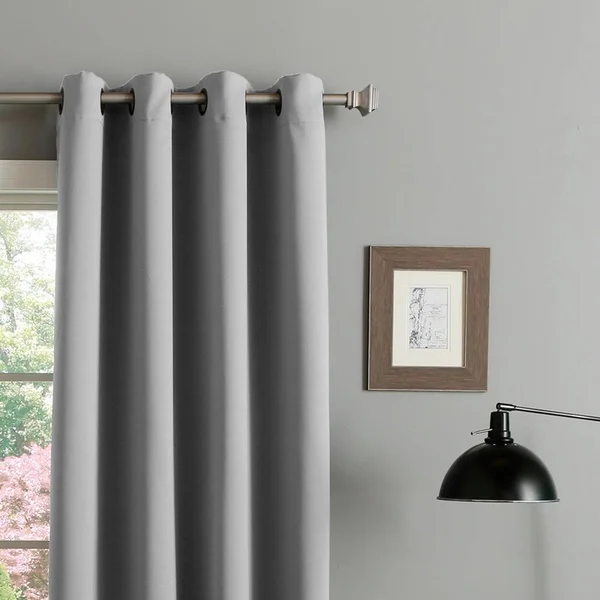 Aurora Home Thermal Insulated Blackout Grommet Top Curtain Panel Pair - 52x22 W x 96x22 L - Clay