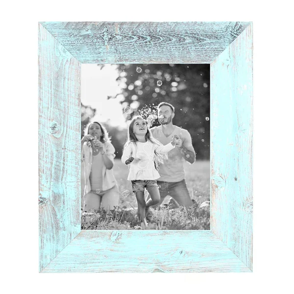 BarnwoodUSA, Farmhouse Picture Frame with 3 inch Wide Frame, 100% Reclaimed Wood (8.5x11, Robins Egg Blue)