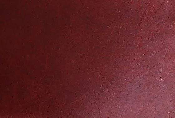Acme Brancaster Ottoman Antique Red Top Grain Leather Aluminum