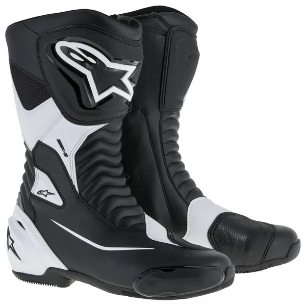 Alpinestars SMX S Motorcycle Boots Black/White 45