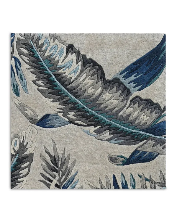 Kas Havana 2626 Grey/Blue Tropics Area Rug 30x22 x 50x22
