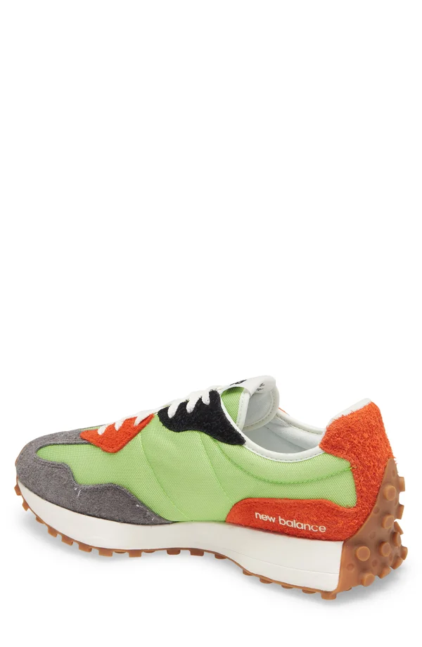 New Balance Men's 327 - Green/Orange (Size 7)