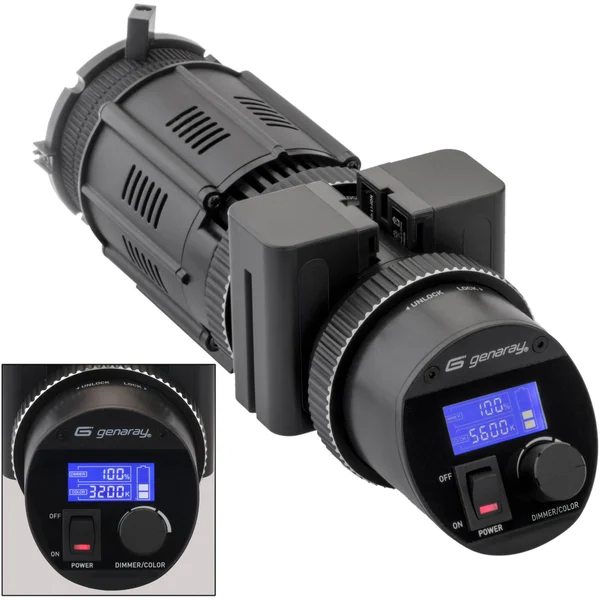 Genaray Contender LED Spot Focusing Light with Battery Module Kit (Bi-Color)