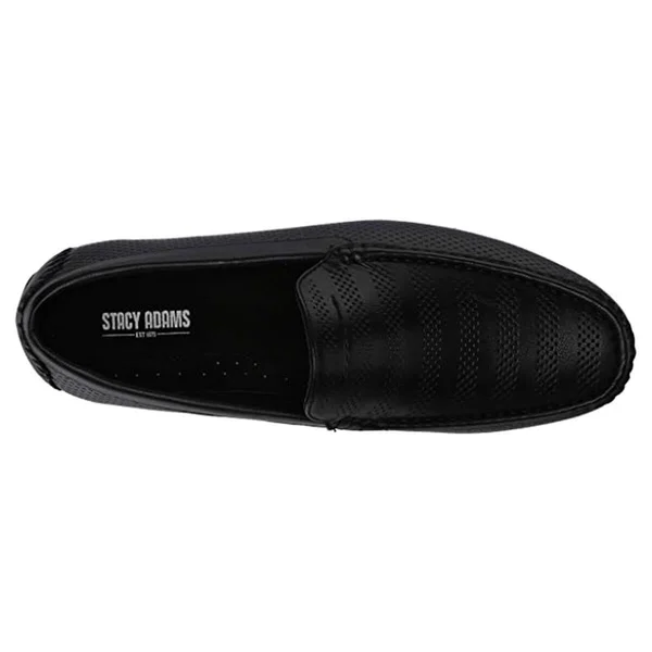 Men's Stacy Adams Cirrus Moc Toe Slip On, Size: 10.5, Black