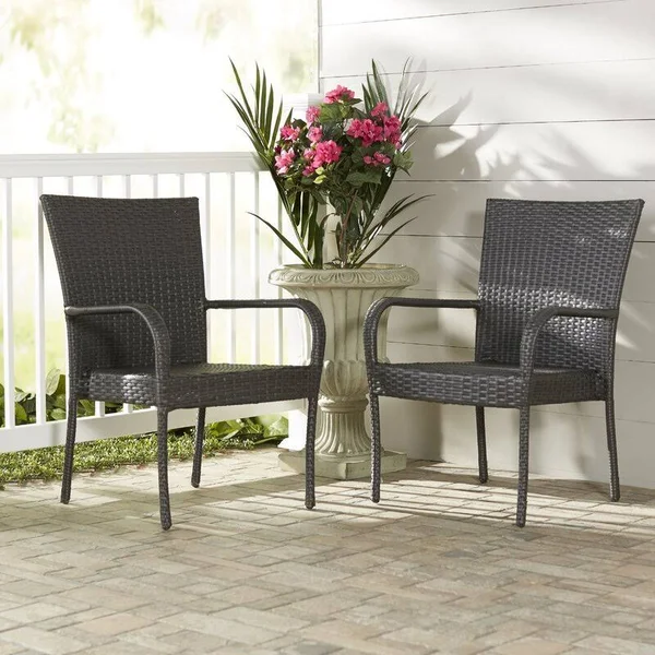 Hawes Patio Chair Frame Color: Gray