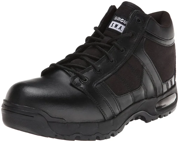 Original S.W.A.T. Men's Metro Air 5 inch Side-Zip Safety Tactical Boot - Black 5.5