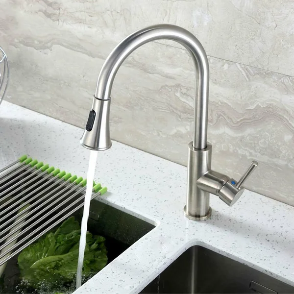 Luxier Single-Handle Pull-Down Sprayer Kitchen Faucet