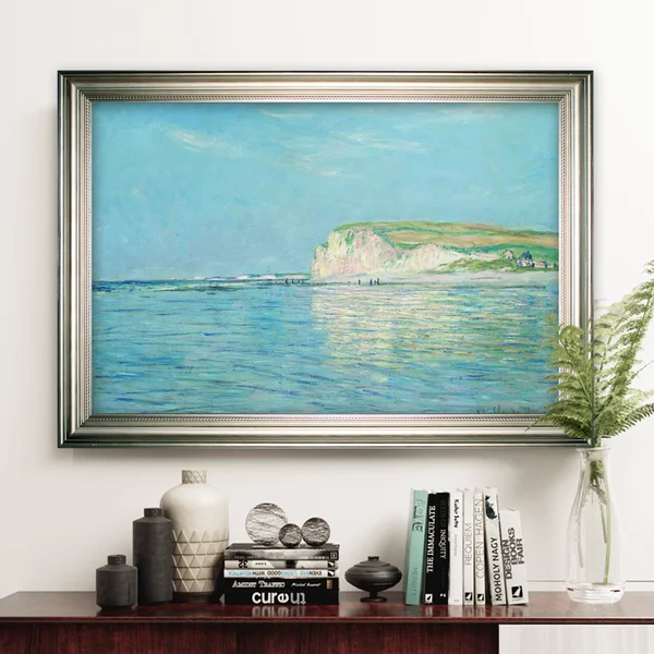 Wexford Home Low-Tide -Claude Monet -Silver Frame
