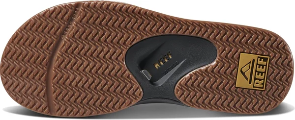 Mens and Womens Reef Grey Khaki Fanning Flip Flops Size 10 UK