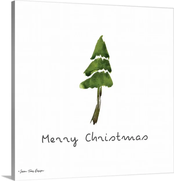 Merry Christmas, Canvas Wall Art, 16x16, Great Big Canvas
