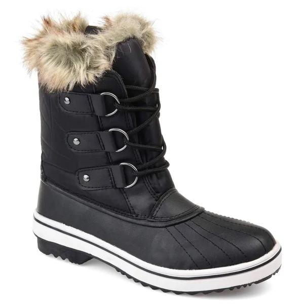 Women's Journee Collection North Snow Boot - Black - Size 5.5