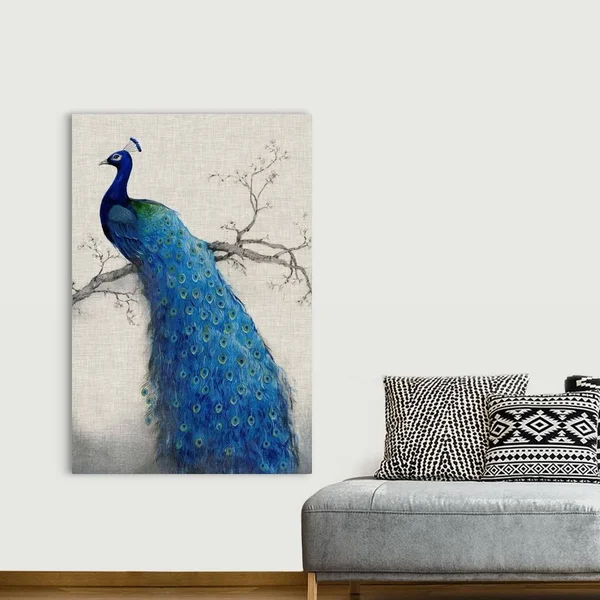 Peacock Blue II, Canvas Wall Art, 40x60, Great Big Canvas