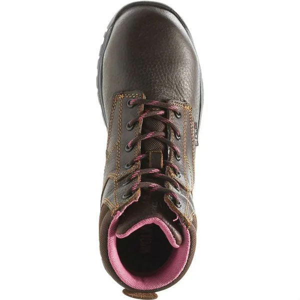 Wolverine Piper Waterproof Composite-Toe 6 inch Work Boot - Women's, Size: 5, Brown