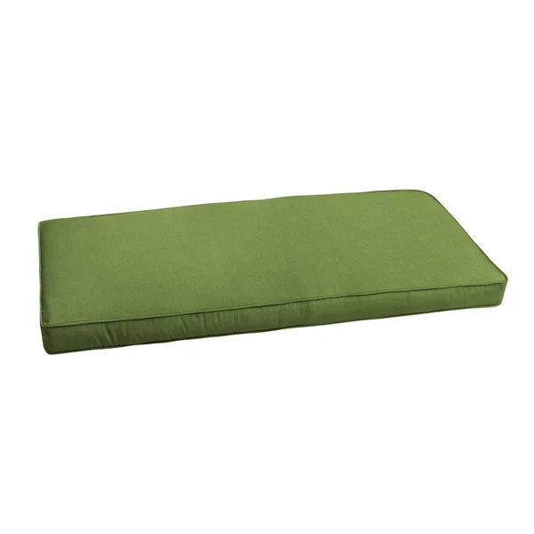 Humble and Haute Sunbrella Cilantro Green Indoor/ Outdoor Bench Cushion 55x22 to 60x22 57 in W x 16 in D