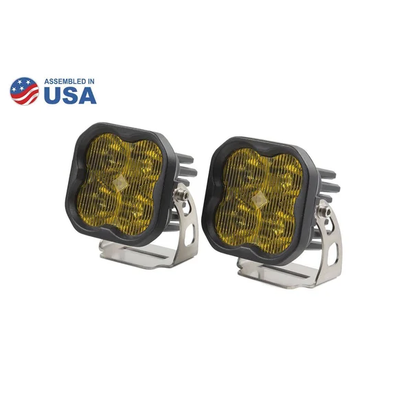 Diode Dynamics DD6134P Worklight SS3 Pro Yellow SAE Fog Standard Pair