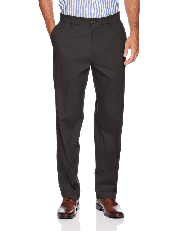 Dockers Signature Khakis - Pleated, Relaxed Fit Pants, Men's, Grey 35 x 32
