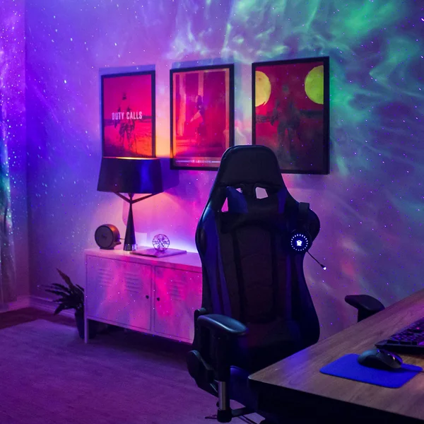 BlissLights Sky Lite 2.0 - RGB LED Laser Star Projector - Galaxy Blue Stars