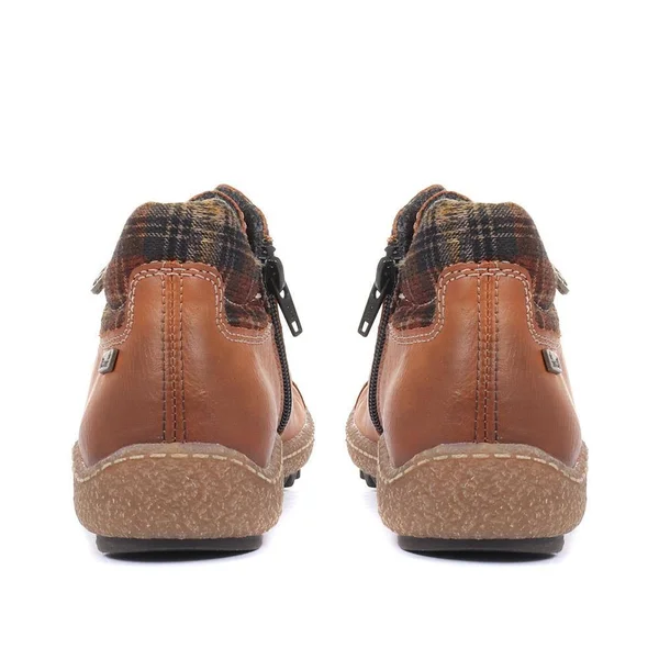 Rieker L7516-24 Tan 37 EU Womens Ankle Boots
