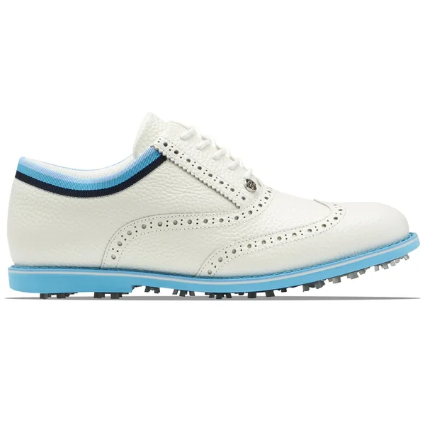 G/FORE Women's Grosgrain Brogue Gallivanter Golf Shoes - White - 8.5