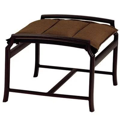 Windsor Padded Sling Ottoman Tropitone East Wood 26x22H x 26x22W x 21x22D