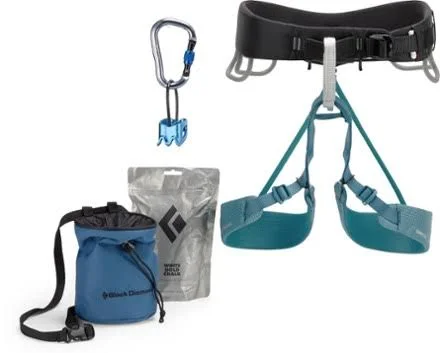 Black Diamond Women's Momentum Harness Package - Aqua Verde