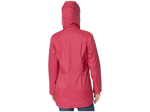 Columbia Women's Switchback Lined Long Rain Jacket - XL, Red