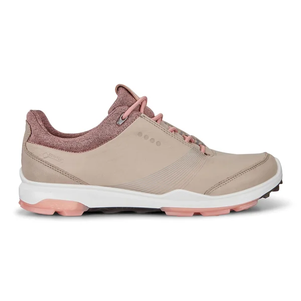 Ecco Women's Biom Hybrid 3 GTX Golf Shoes - Oyster/Muted Clay