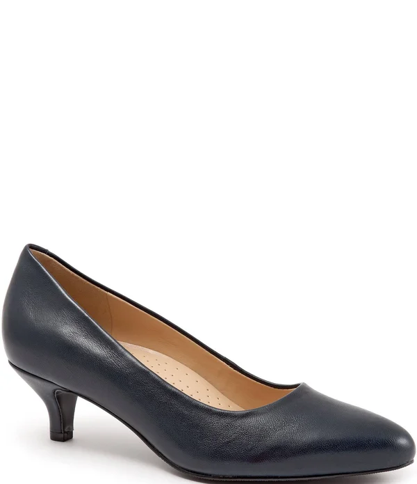 Trotters Kiera Pumps, Women's, Navy, Size: 8